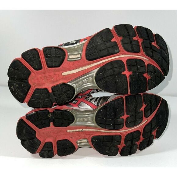 ASICS GEL-Nimbus 15 Womens Size 6 Gray Pink Orange Running Shoes Excellent Cond - Picture 6 of 8